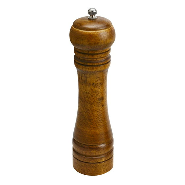 Salt And Pepper Grinder Spice Mill Hand Movement Oak Wood Kitchen Cooking Supply 